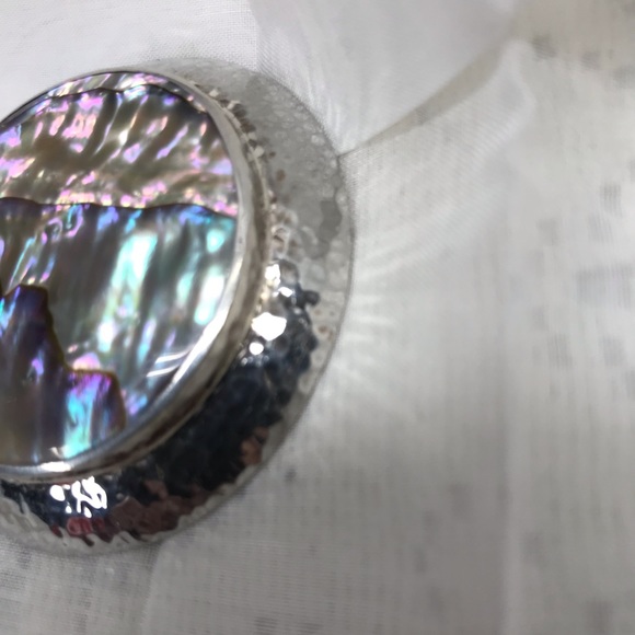 NEW Abalone Shell and Sterling Pendant Necklace Janice Girardi Design JGD - Picture 5 of 9